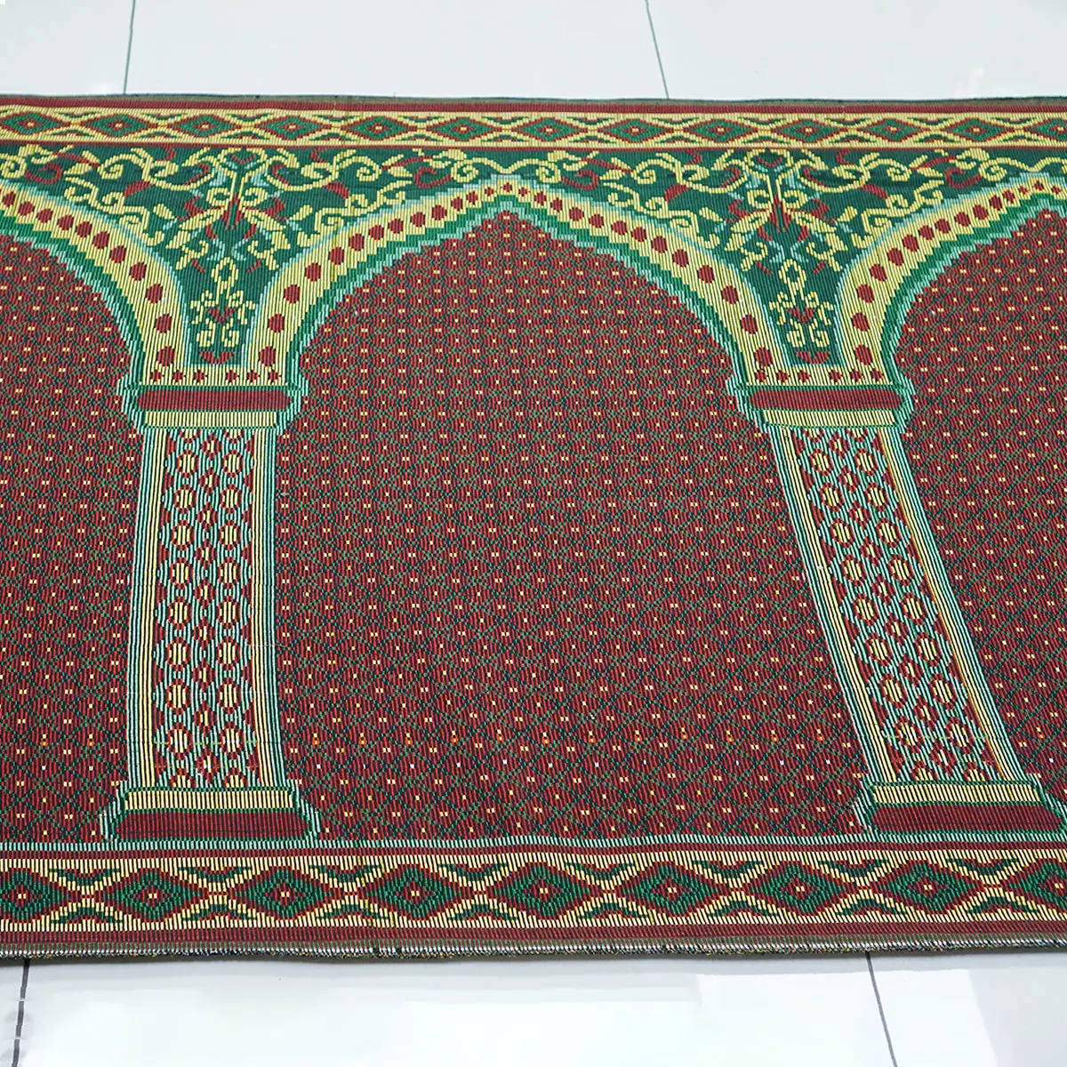 10 Person Prayer Mat Fabric Roll Thick (Design-1) - Image 5