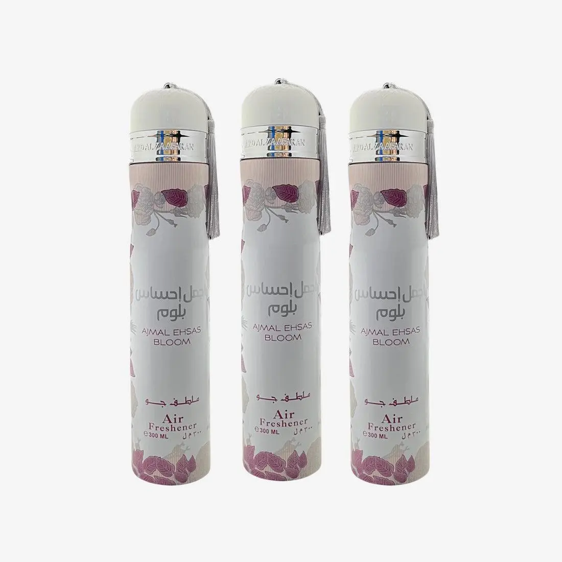 12x Ajmal Ehsas Bloom Air Freshener 300ml Ard al Zaafaran
