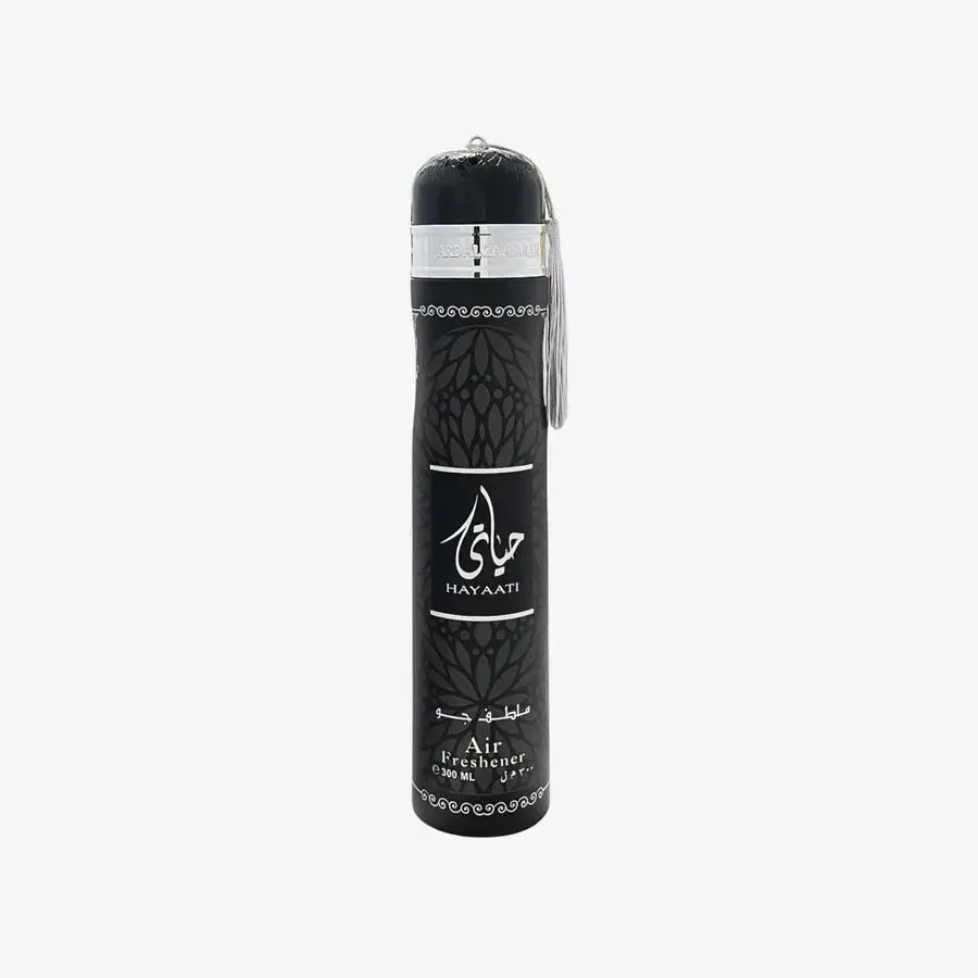 Hayaati Black Air Freshener 300ml Ard al Zaafaran 12x