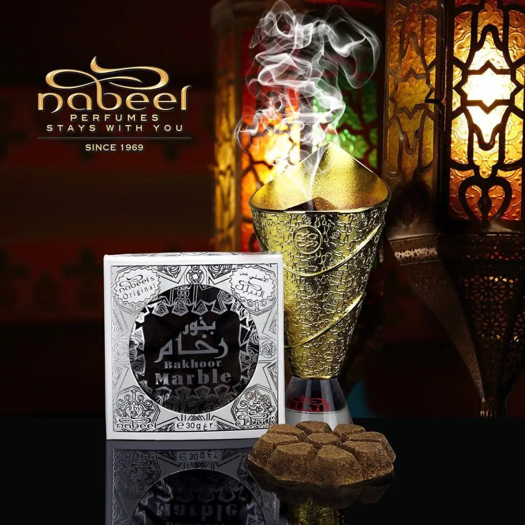 12x Nabeel Bakhoor Marble Incense Bar 30g - Image 3