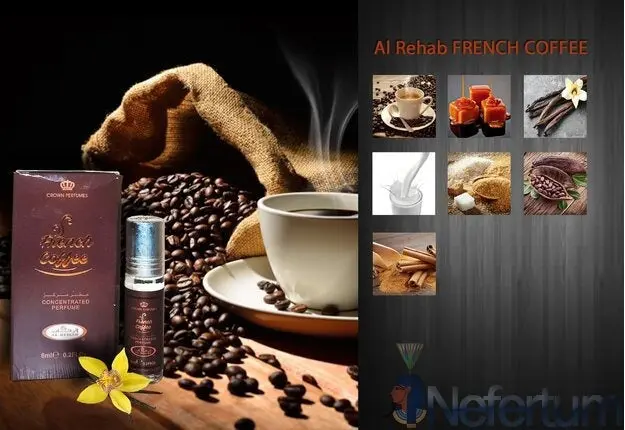6x French Coffee Perfume Oil 6ml Al Rehab - Image 3