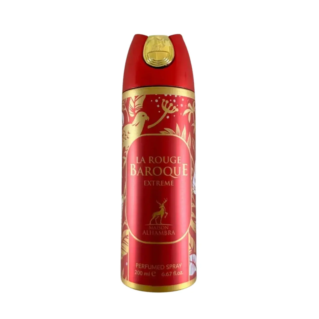 6x La Rouge Baroque 200ml Deodorant Body Spray Maison Alhambra