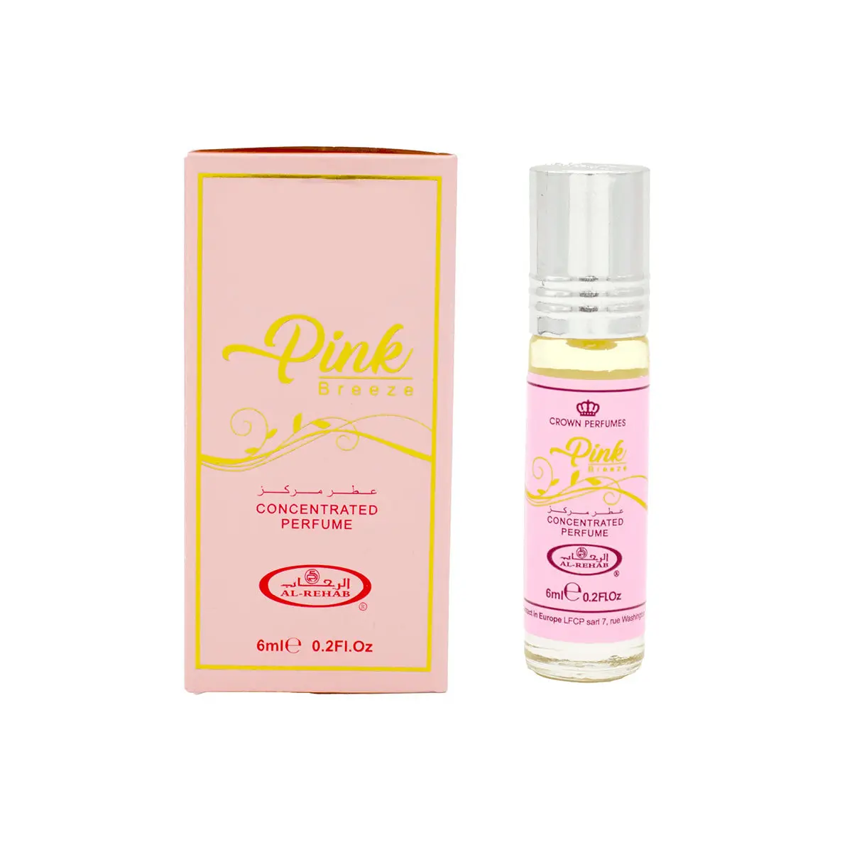 6x Pink Breeze Perfume Oil 6ml Al Rehab