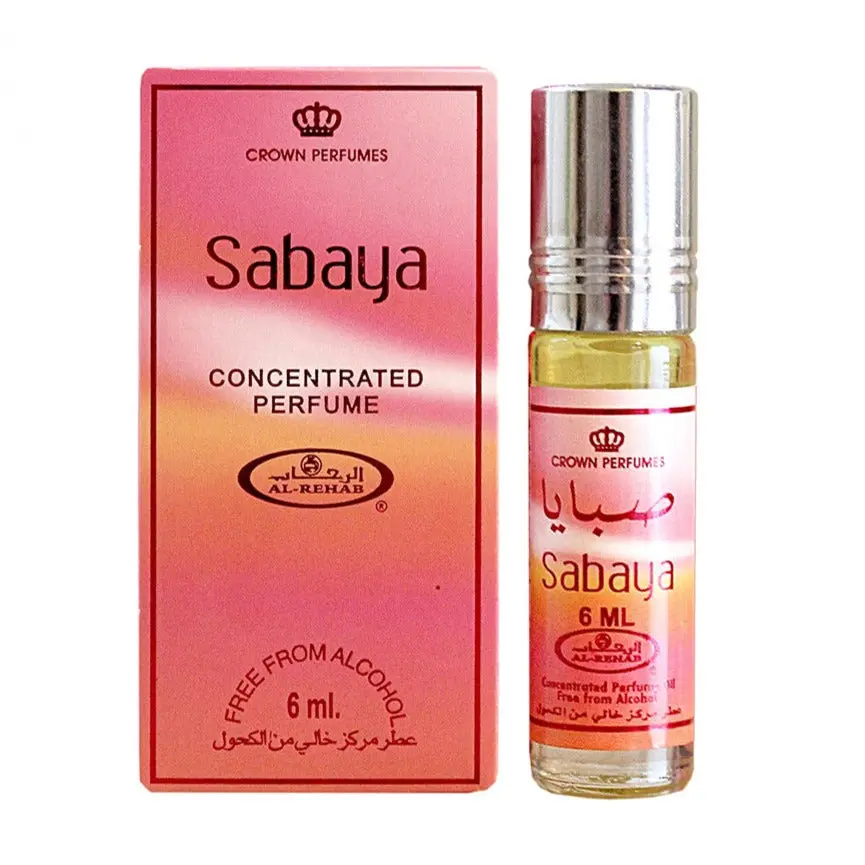 6x Sabaya Perfume Oil 6ml Al Rehab