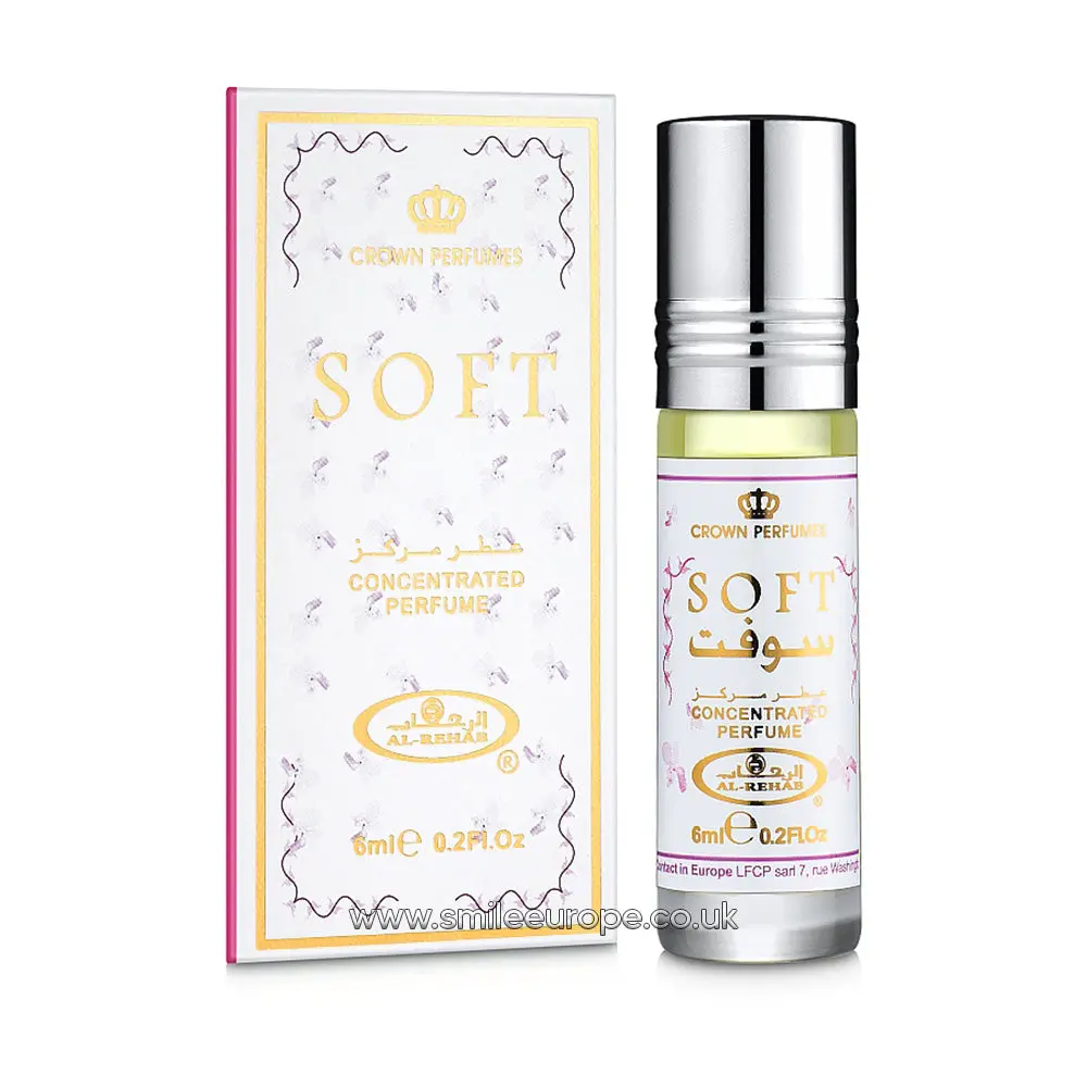6x Soft Perfume Oil 6ml Al Rehab