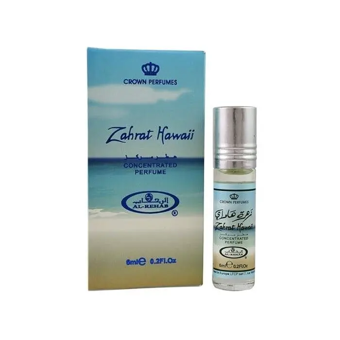 Zahrat Hawaii Perfume Oil 6ml Al Rehab - 6x