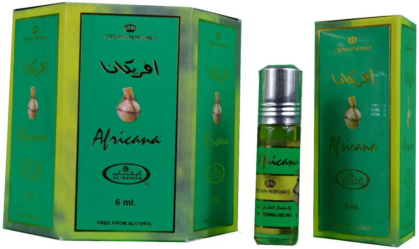 6x Africana Perfume Oil 6ml Al Rehab - Image 2
