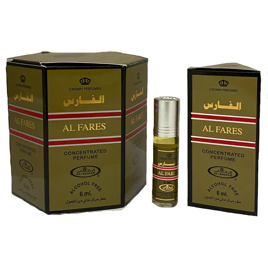 6x Al Fares Perfume Oil 6ml By Al Rehab - Image 2