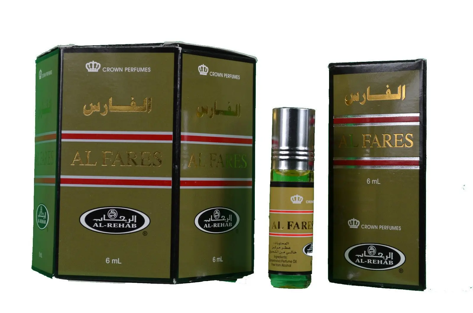6x Al Fares Perfume Oil 6ml By Al Rehab - Image 3
