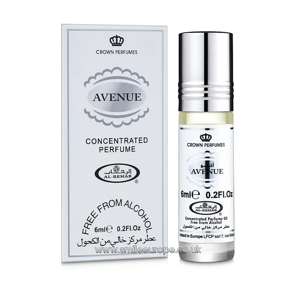 6x Avenue Perfume Oil 6ml Al Rehab