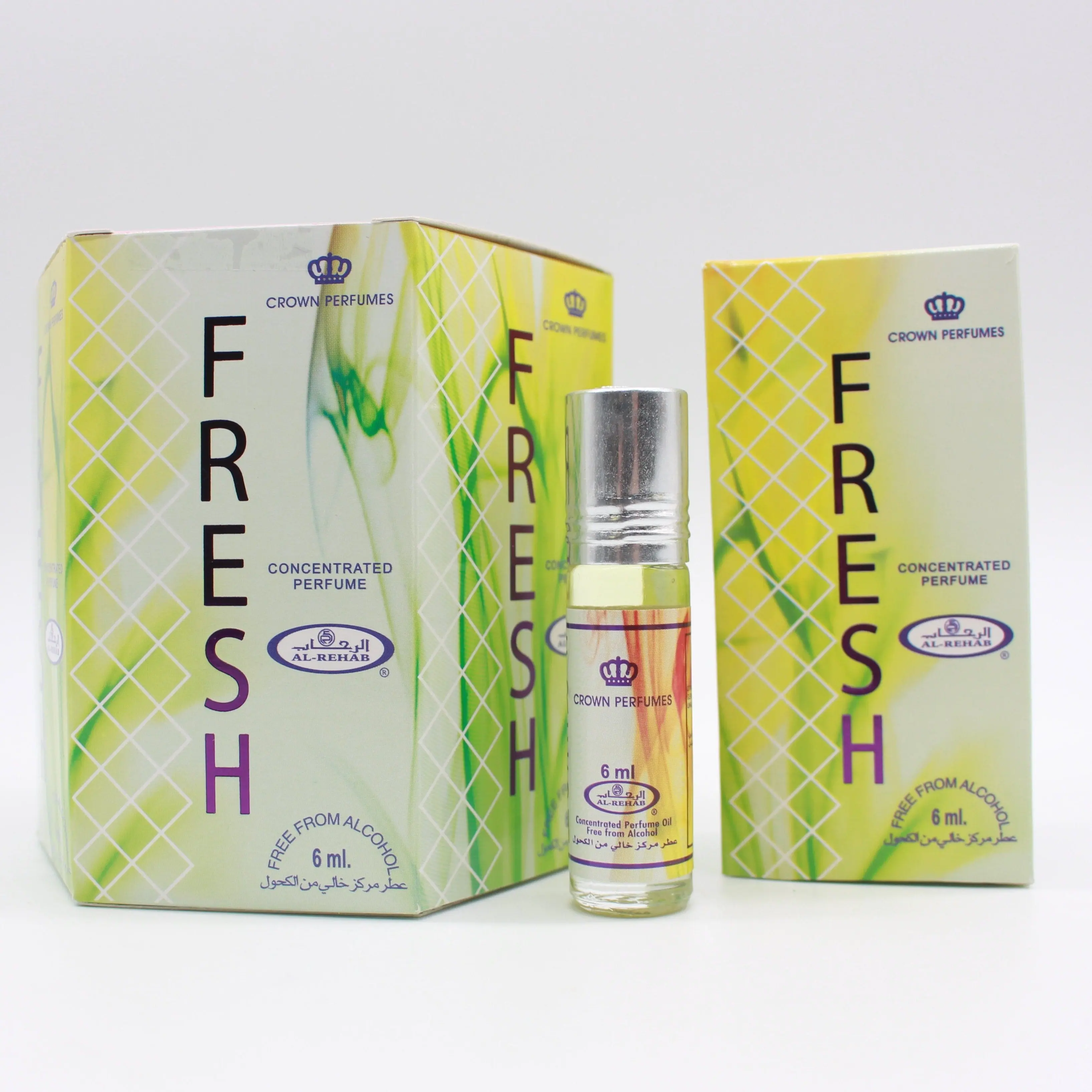 6x Fresh Perfume Oil 6ml Al Rehab - Image 2
