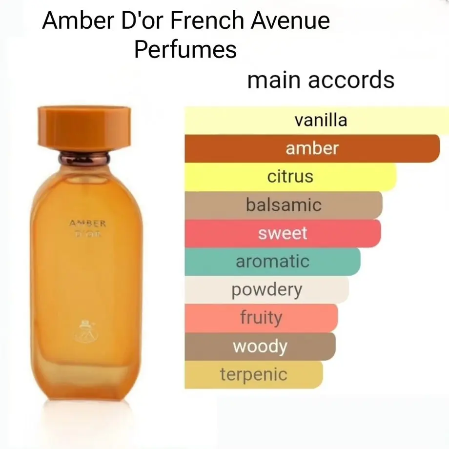 Amber Dor Eau De Parfum 100ml French Avenue by Fragrance World - Image 2