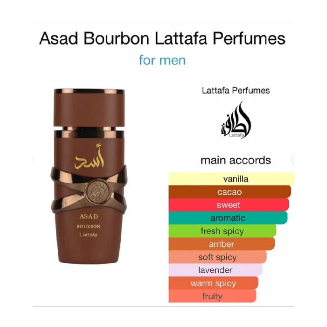 Asad Bourbon Eau De Parfum 100ml Lattafa - Image 2