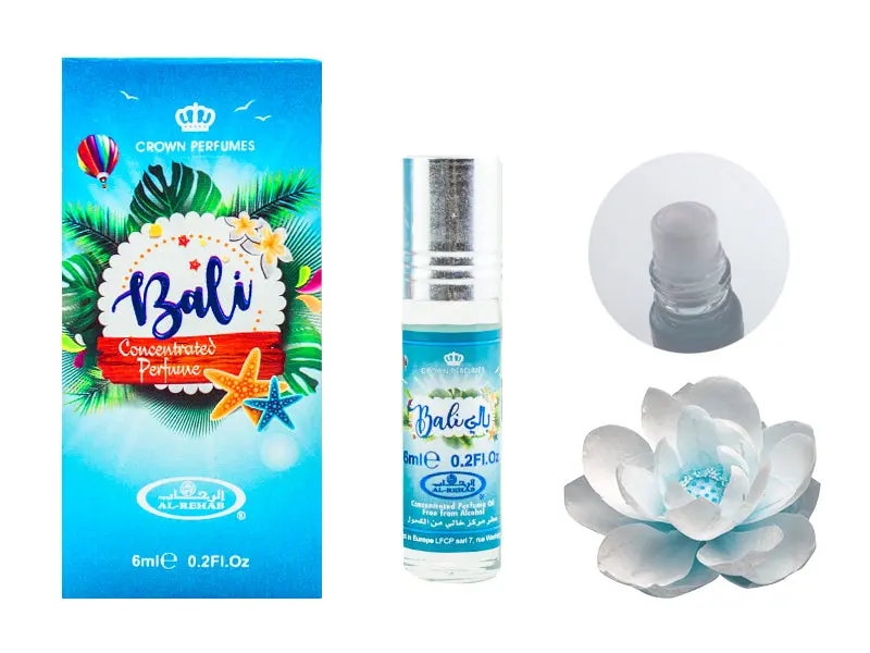 6x Bali Perfume Oil 6ml Al Rehab