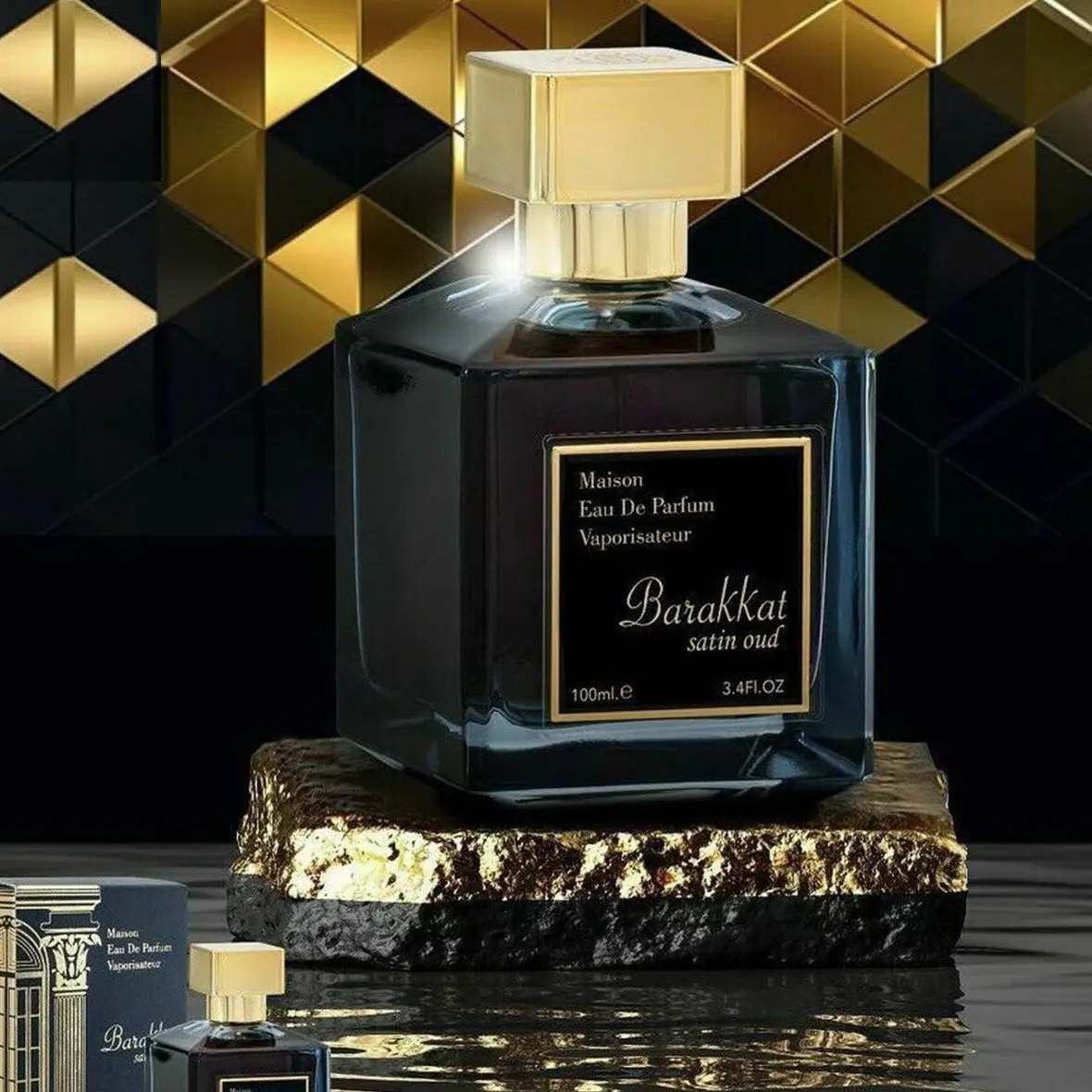 Barakkat Satin Oud Maison Eau de Parfum 100ml Fragrance World - Image 3