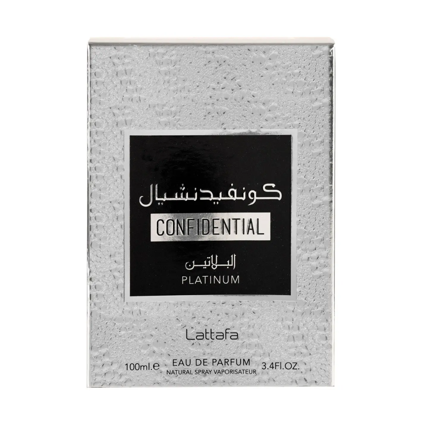 Confidential Platinum Silver Eau de Parfum 100ml Lattafa - Image 3