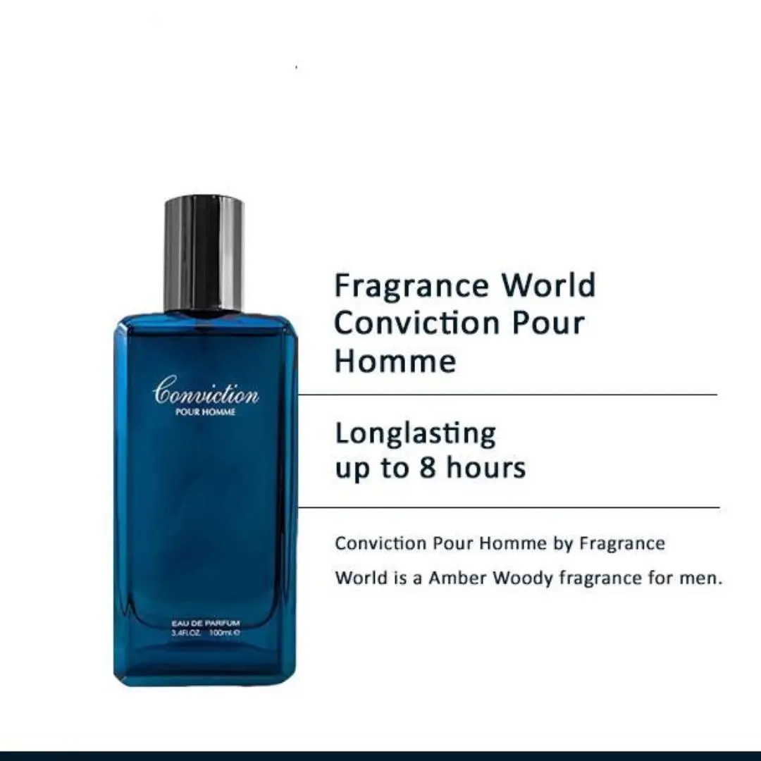 Conviction Pour Homme Eau De Parfum 100ml Fragrance World - Image 4