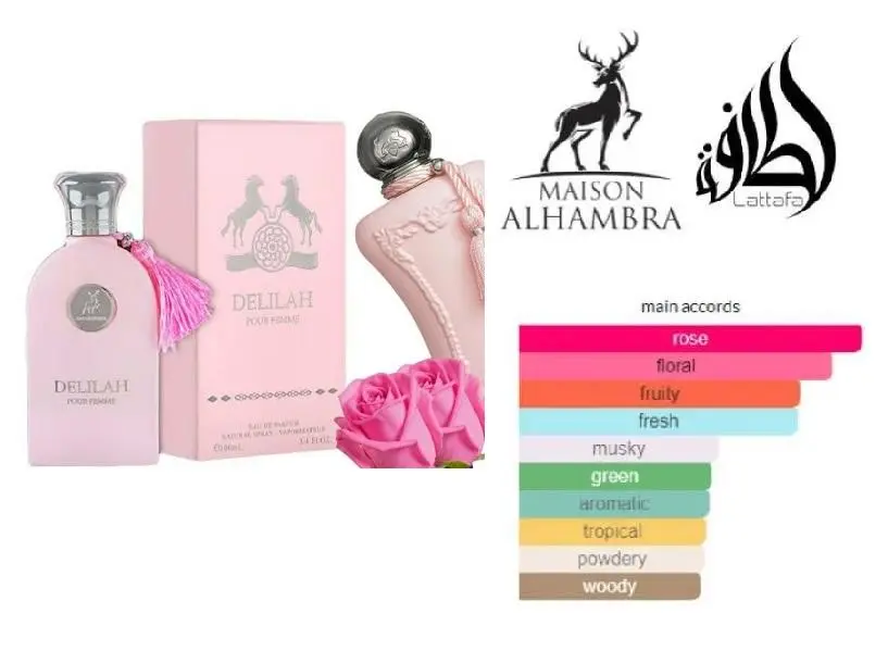 Delilah Pour Femme Eau De Parfum Alhambra 100ml - Image 4