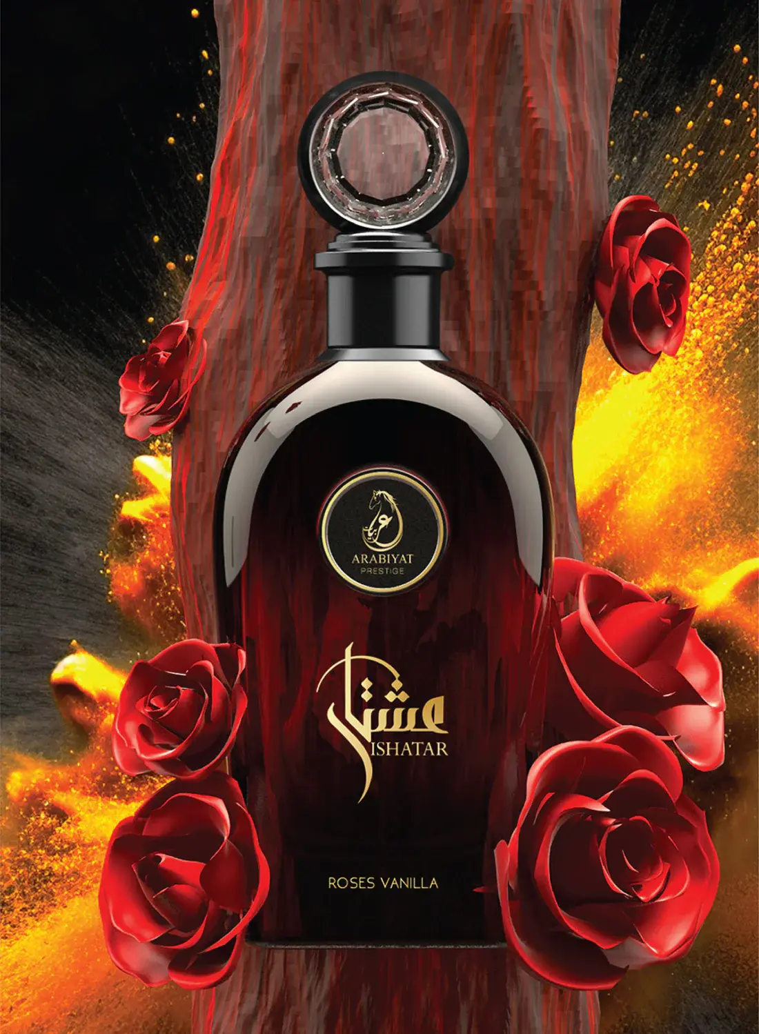 Ishatar Roses Vanilla Eau De Parfum 110ml Arabiyat Prestige - Image 3
