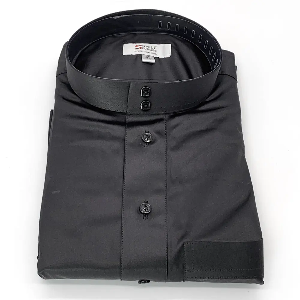 Kids Plain Classic Saudi Thobe With Collar - Set (10 Pieces) - Image 3