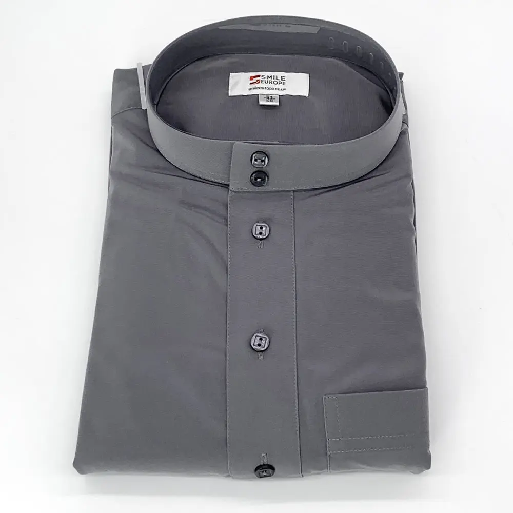 Kids Plain Classic Saudi Thobe With Collar - Set (10 Pieces) - Image 5