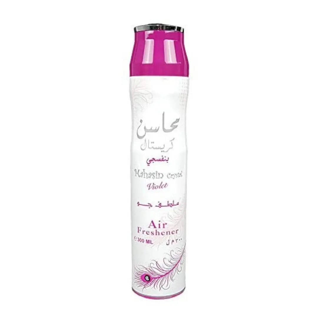 12x Mahasin Crystal Violet Air Freshener 300ml Ard al Zaafaran