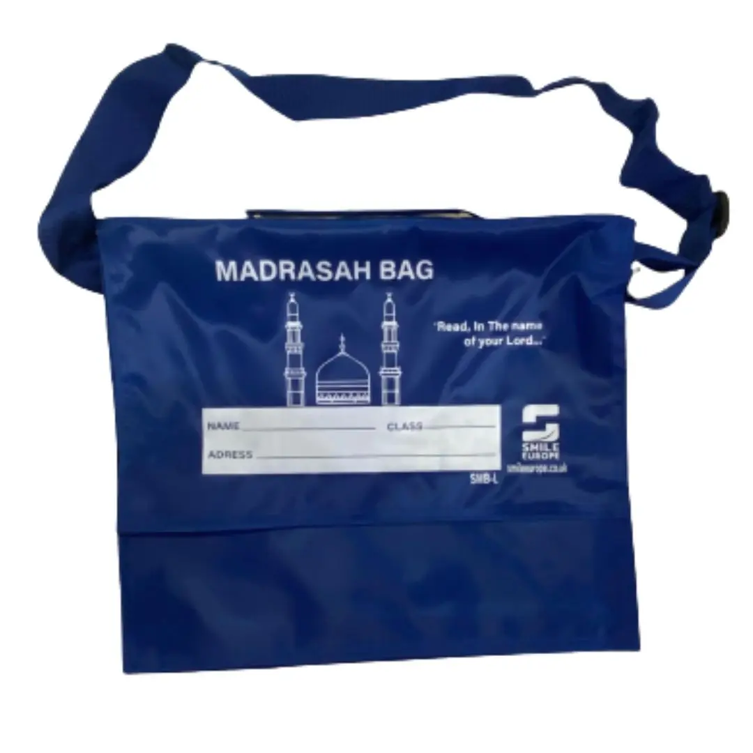 Medium Blue Madrasah Bag For Children x12 - Image 3