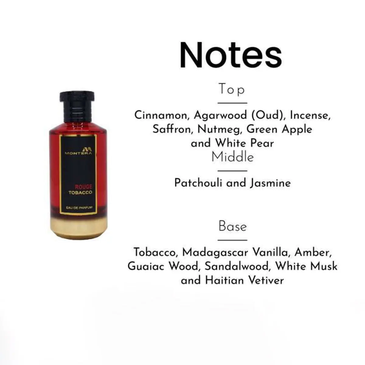 Montera Rouge Tobacco Eau De Parfum 100ml Fragrance World - Image 3