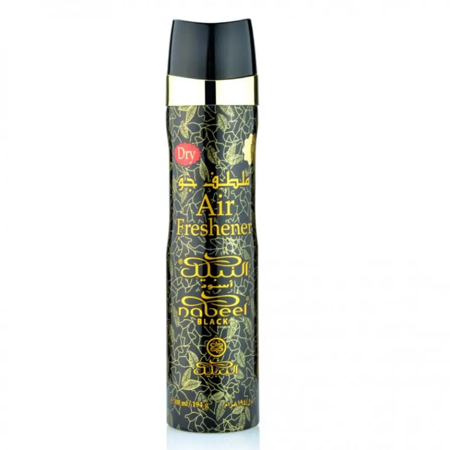 6x Nabeel Black Air Freshener 300ml Nabeel