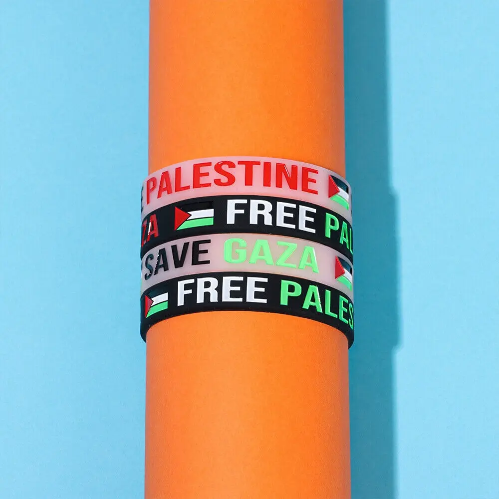 Palestine Wrist Band Palestine Flag Free Palestinian Save Gaza x10pcs - Image 3