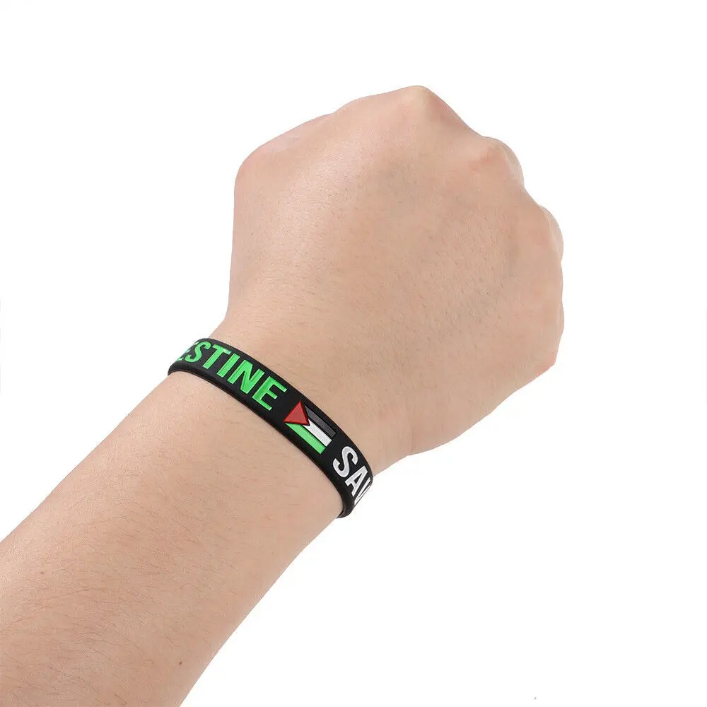 Palestine Wrist Band Palestine Flag Free Palestinian Save Gaza x10pcs - Image 4