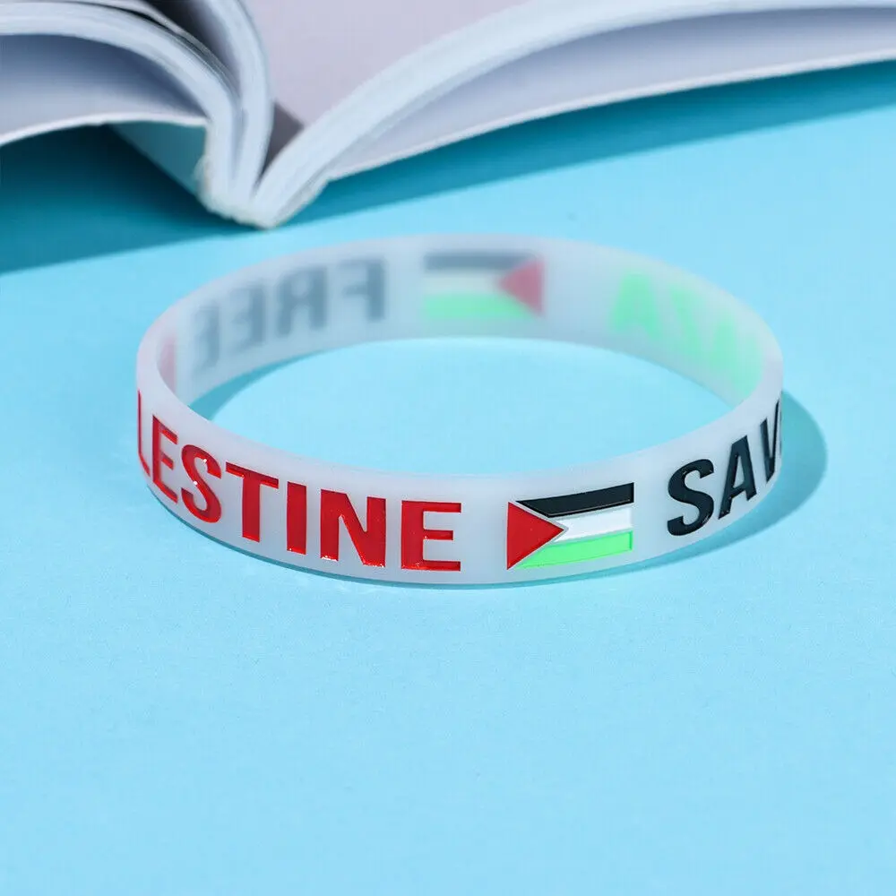 Palestine Wrist Band Palestine Flag Free Palestinian Save Gaza x10pcs - Image 5