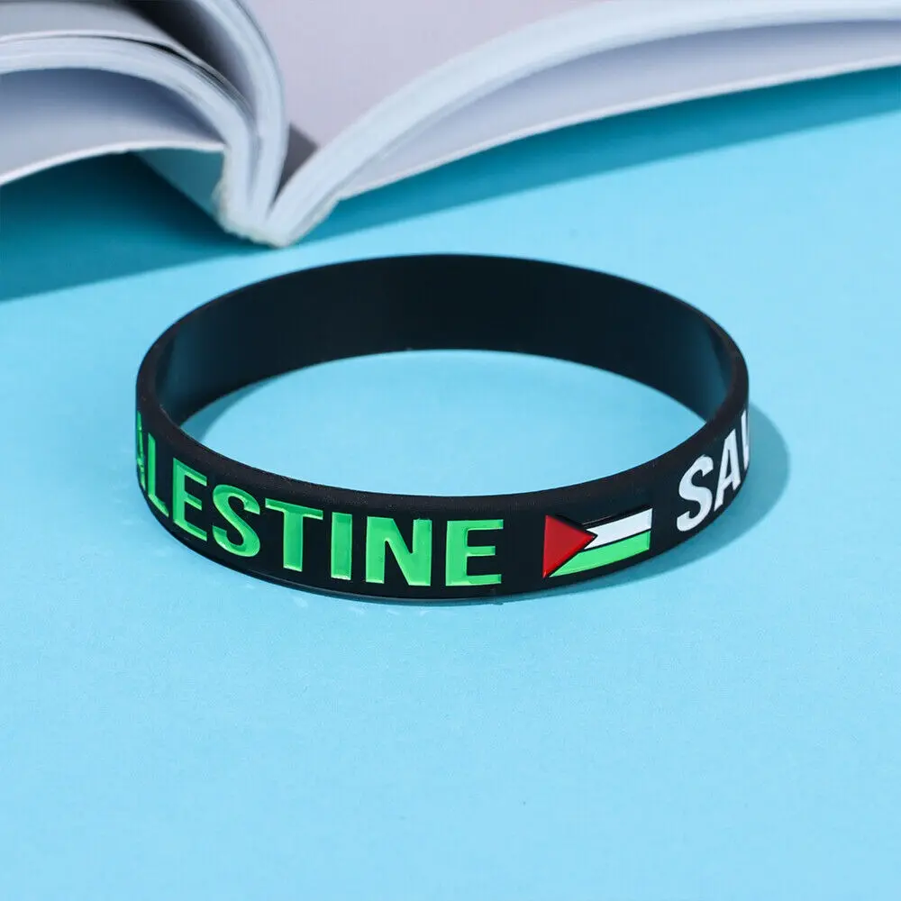 Palestine Wrist Band Palestine Flag Free Palestinian Save Gaza x10pcs - Image 6