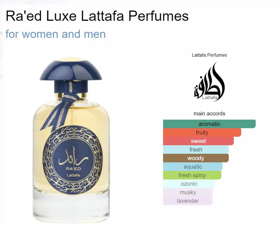 Raed Luxe Perfume 100ml Eau De Parfum Lattafa - Image 3