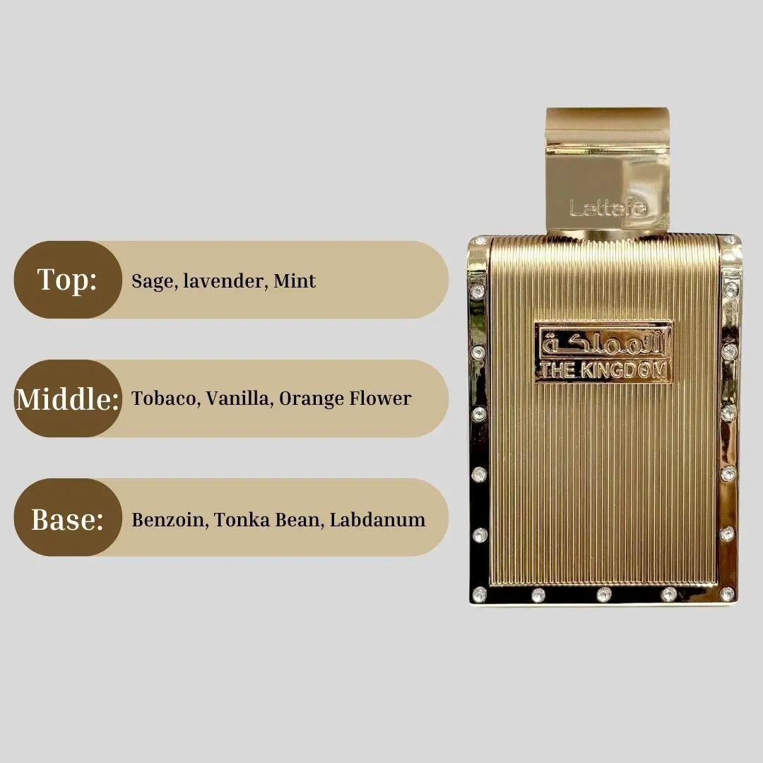 The Kingdom for Men Eau De Parfum 100ml Lattafa - Image 3