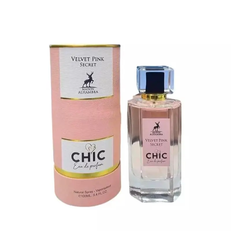 Velvet Pink Secret Chic 100ml Eau De Parfum Alhambra - Image 3