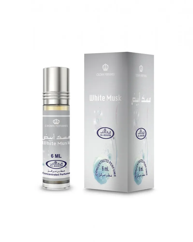 White Musk 6ml Perfume Oil Al Rehab x6